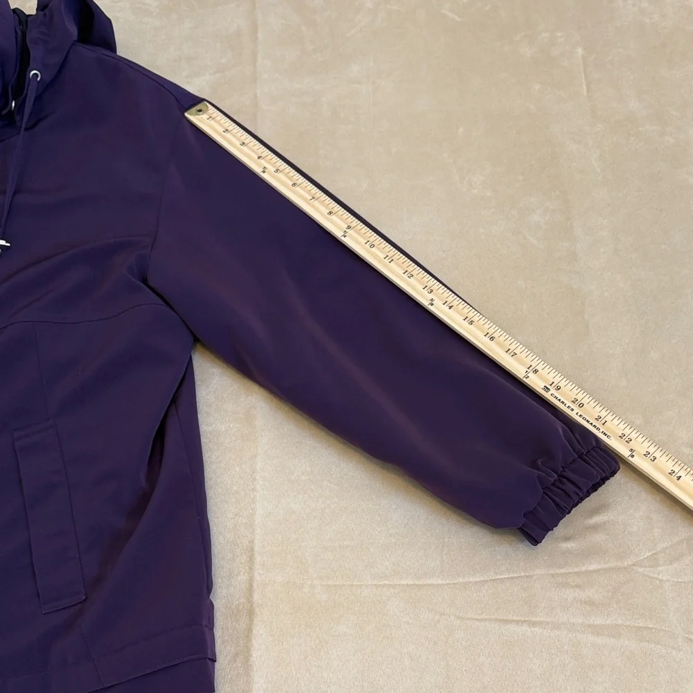Canvas A Gallery Co.Purple Utility Jacket With Detachable Hood and Lining Size L